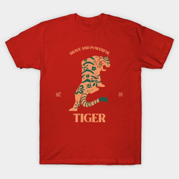 Year of The Tiger - Chinese Zodiac T-Shirt by Tip Top Tee's